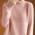 Jenica chic cozy roll neck sweater in a soft minimalist knit