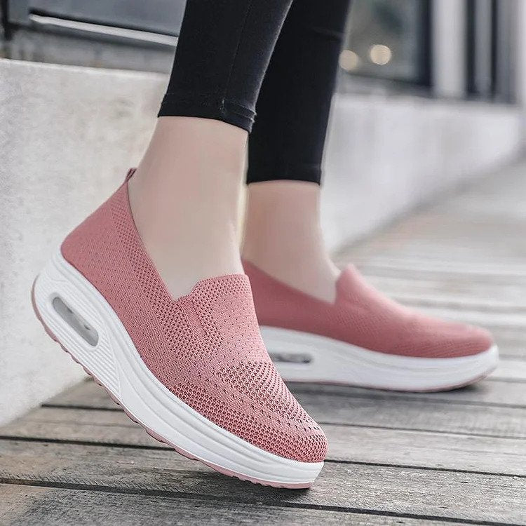 Easewalk comfort support women's shoes shown in a soft neutral colour