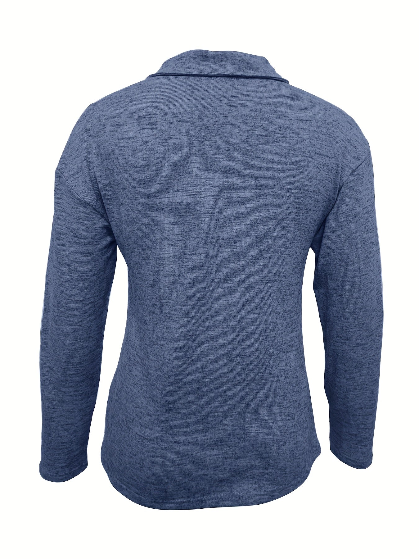 Charlene chic long-sleeved top with sleek collar and zipper detail