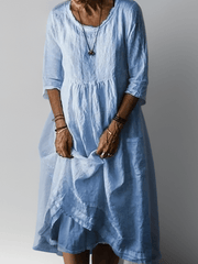 Adeline flowing maxi dress with a relaxed, floor-length silhouette