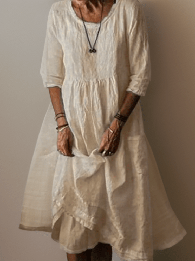 Adeline flowing maxi dress with a relaxed, floor-length silhouette