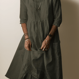 Adeline flowing maxi dress with a relaxed, floor-length silhouette