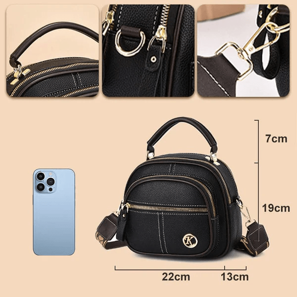 Maris timeless chic shoulder bag with adjustable strap, shown in a classic silhouette