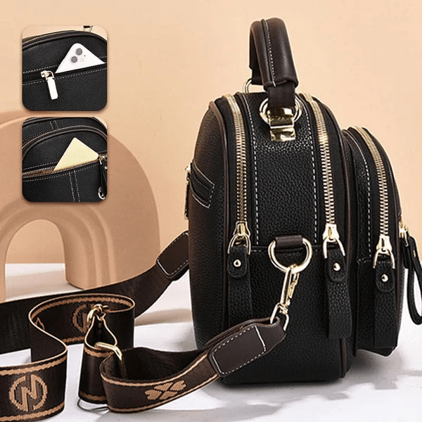 Maris timeless chic shoulder bag with adjustable strap, shown in a classic silhouette