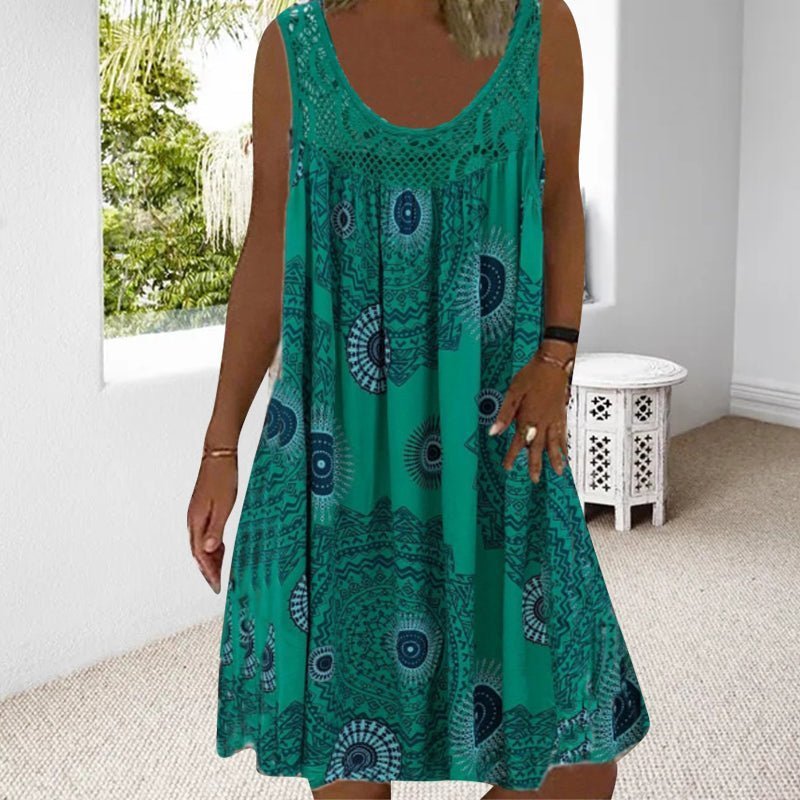 Islanda Summer Shore Dress shown in a light, breezy summer silhouette
