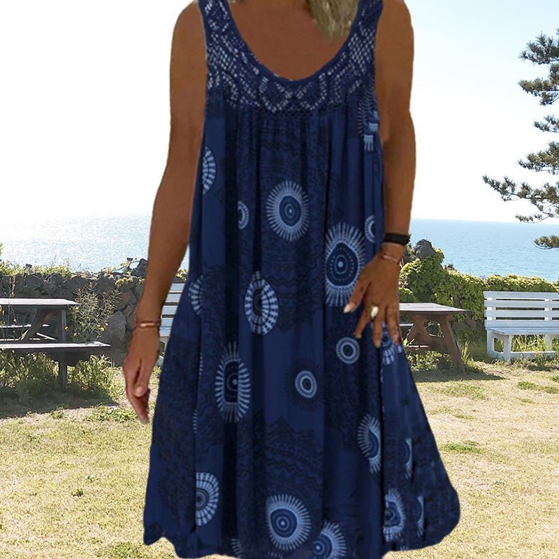 Islanda Summer Shore Dress shown in a light, breezy summer silhouette