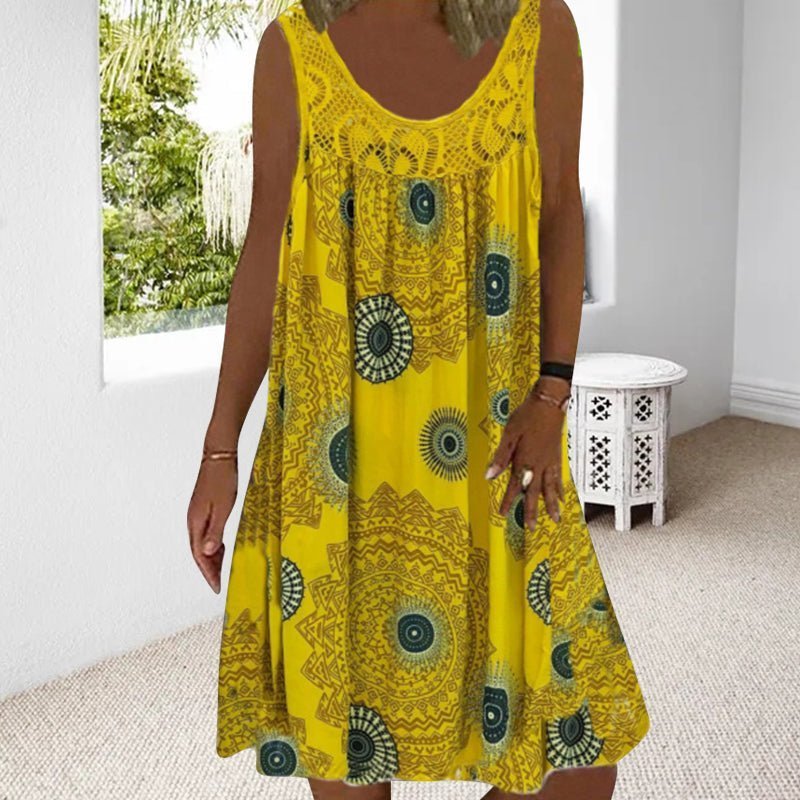 Islanda Summer Shore Dress shown in a light, breezy summer silhouette
