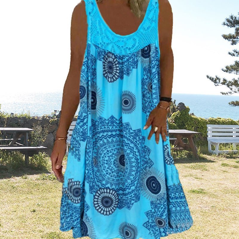 Islanda Summer Shore Dress shown in a light, breezy summer silhouette