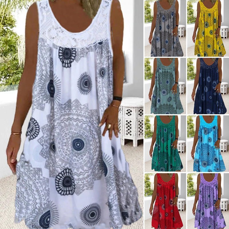 Islanda Summer Shore Dress shown in a light, breezy summer silhouette