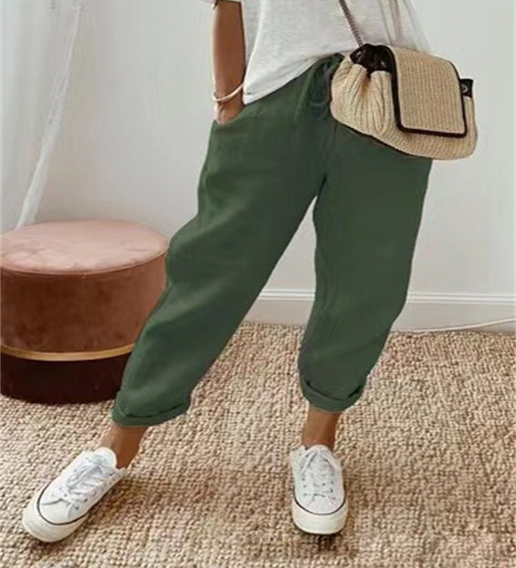 Emelia premium tailored pants shown in a refined, structured silhouette