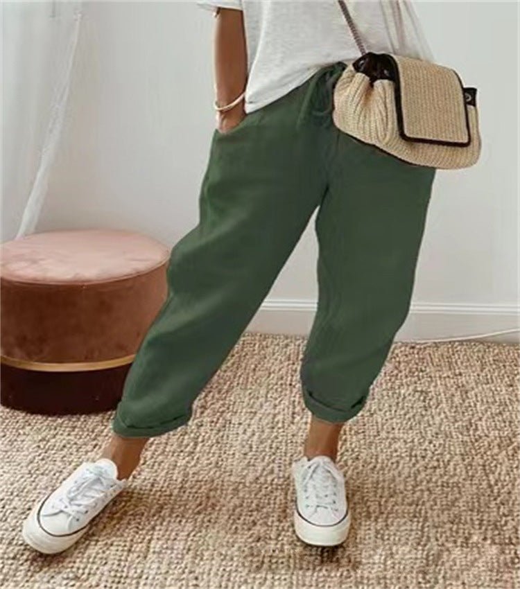 Emelia premium tailored pants shown in a refined, structured silhouette