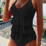 Alea chic tummy coverage swimsuit for women shown in a solid colour