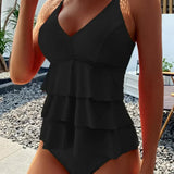 Alea chic tummy coverage swimsuit for women shown in a solid colour