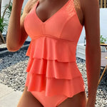 Alea chic tummy coverage swimsuit for women shown in a solid colour